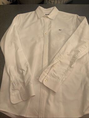 Vineyard Vines White Long-Sleeve Dress Shirt